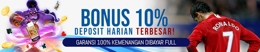 BONUS DEPOSIT 10% HARIAN DI RONALDO4D