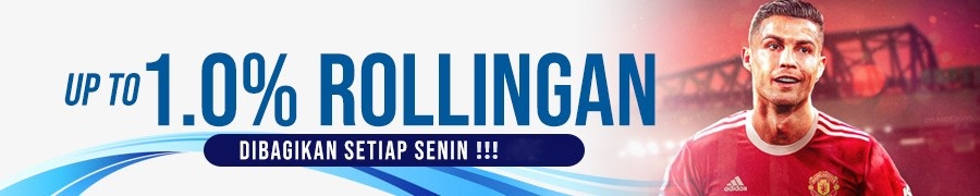 BONUS ROLLINGAN UP TO 1% HANYA DI RONALDO4D